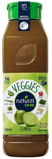 Apple, Kale, Spinach, Lemon, Ginger and Lemongrass blended Juice (Veggie Lemon)
