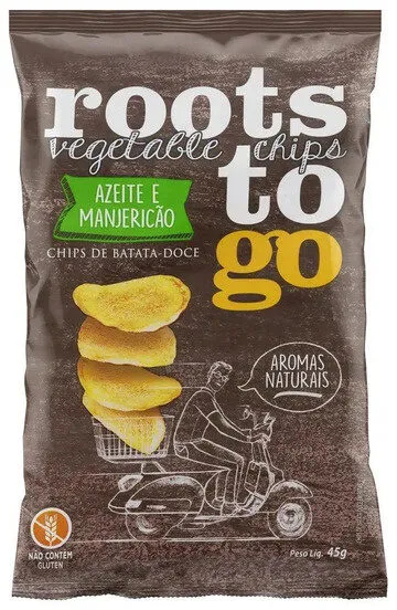 Chips De Batata Doce Azeite E Manjericão Roots To Go Pacote 45g