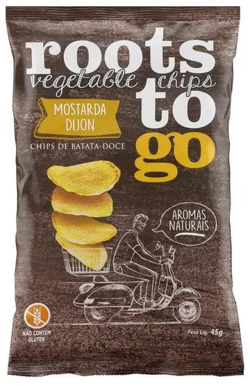 Chips De Batata Doce Mostarda Dijon Roots To Go Pacote 45g