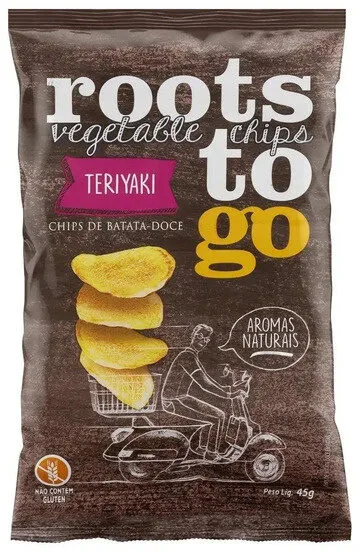 Chips De Batata Doce Teriyaki Roots To Go Pacote 45g