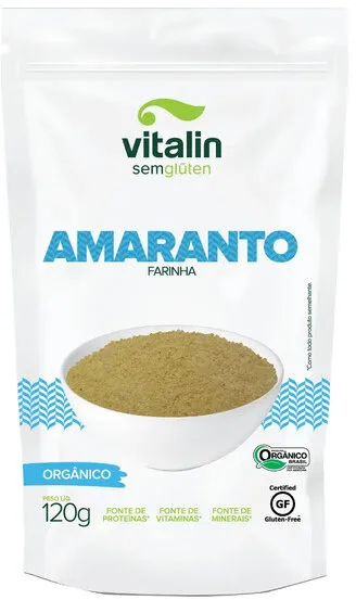 Farinha De Amaranto Orgânico Vitalin Pouch 120g