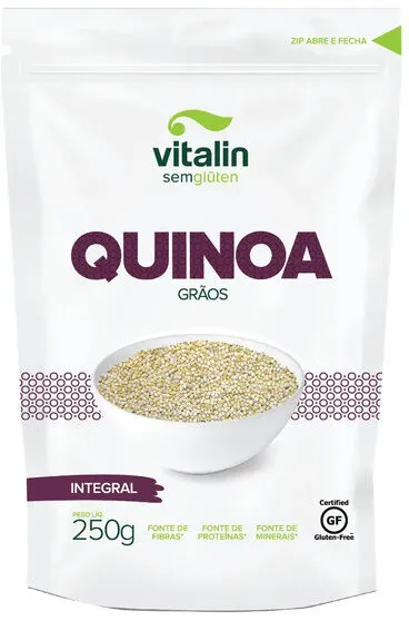 Quinoa Em Grãos Integral Vitalin Pouch 250g
