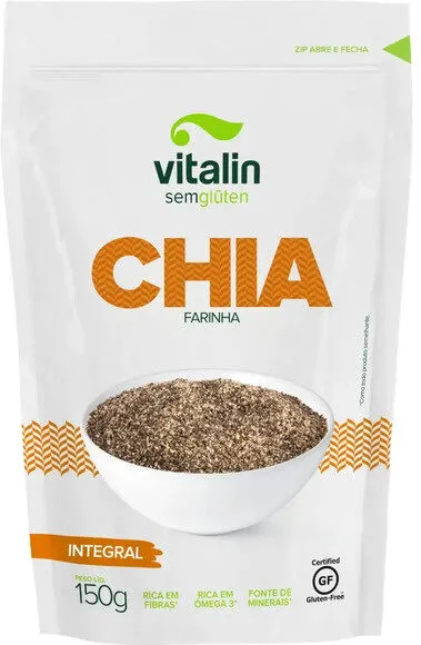 Farinha De Chia Integral Vitalin Pouch 150g