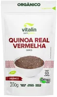 Quinoa Real Vermelha Em Grãos Orgânica Vitalin Pouch 200g