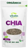 Chia Em Grãos Orgânica Vitalin Pouch 120g
