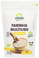 Mix De Farinhas Multiuso Integral Sem Glúten Vitalin Pouch 500g