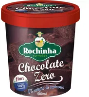 Sorvete Chocolate Rochinha Sorvetes Zero Pote 470ml