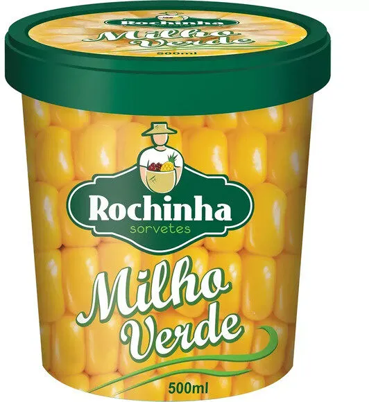 Sorvete Milho Verde Rochinha Sorvetes Pote 470ml