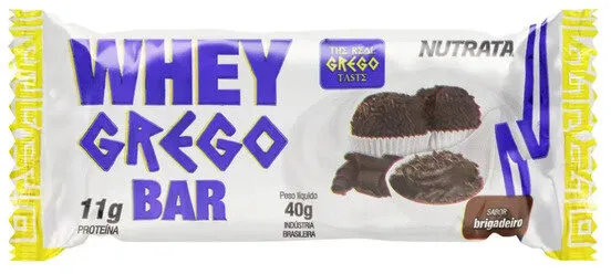 Bar Whey Grego Brigadeiro Nutrata 40g