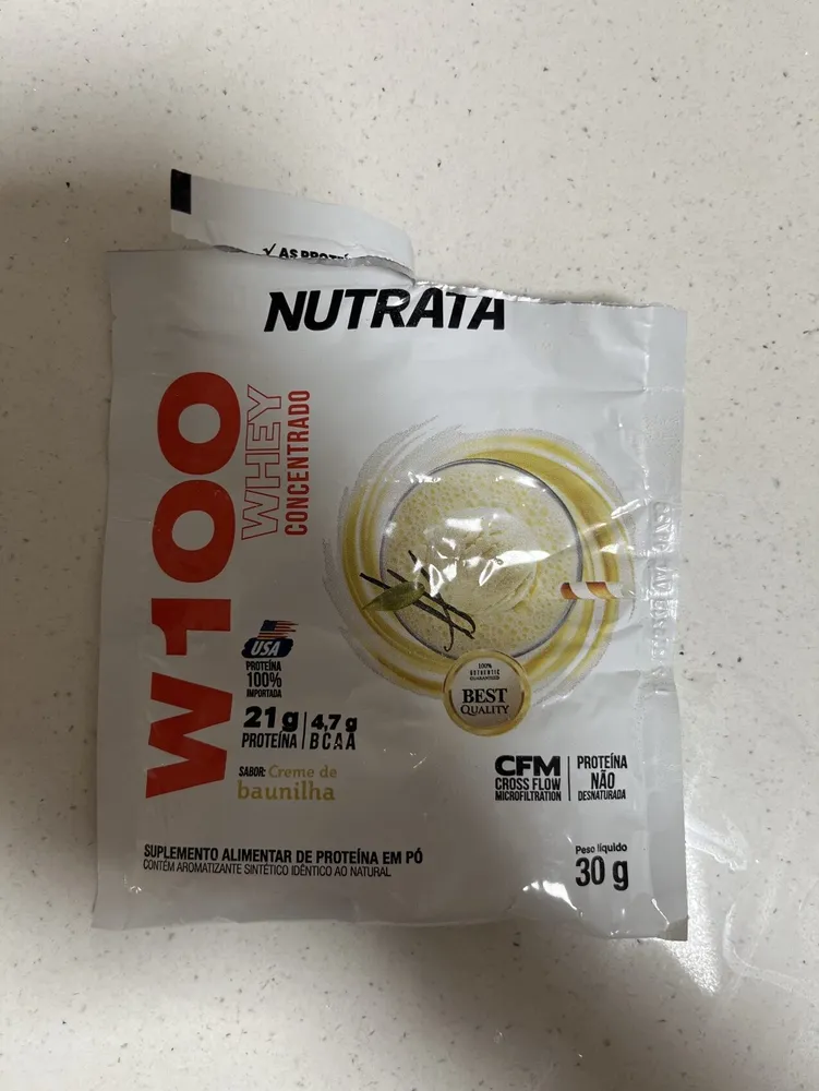 W100 Sache Whey Sabor Baunilha