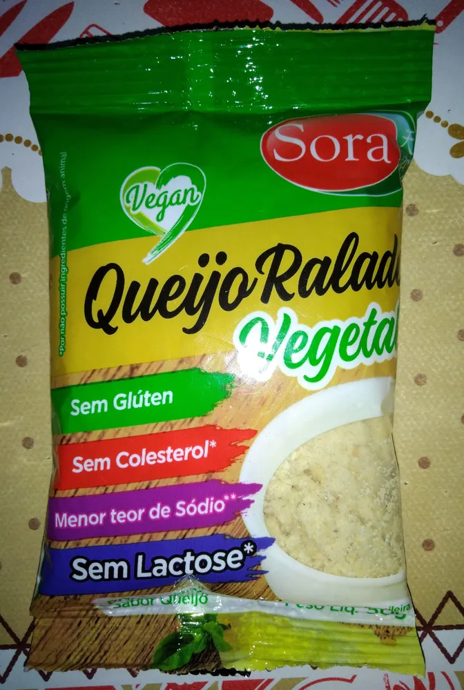 Queijo Ralado Vegetal Sabor Parmesão Sora