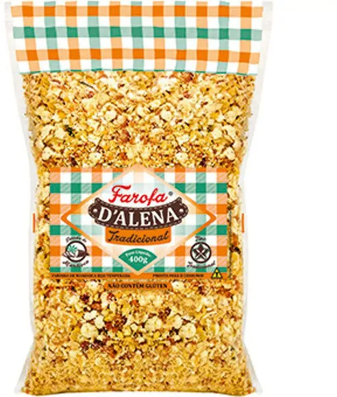 Farofa De Mandioca Tradicional Dalena Pacote 400g