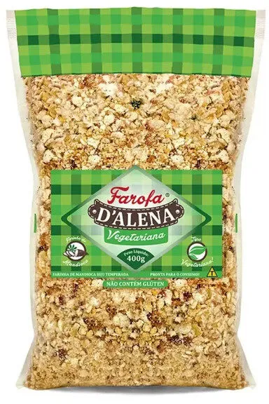 Farofa De Mandioca Vegetariana Dalena Pacote 400g