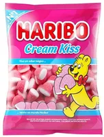 Bala De Gelatina Morango E Nata Cream Kiss Haribo Pacote 90g