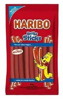 Bala Morango Haribo Balla Sticks Pacote 80g