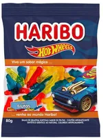 Bala De Gelatina Frutas Hot Wheels Haribo Pacote 80g