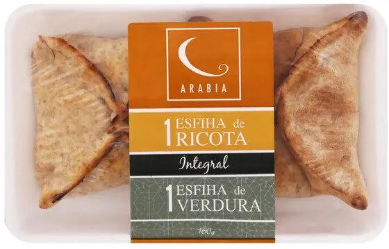 Kit Esfirra Congelada Integral Ricota Verdura Arabia 160g