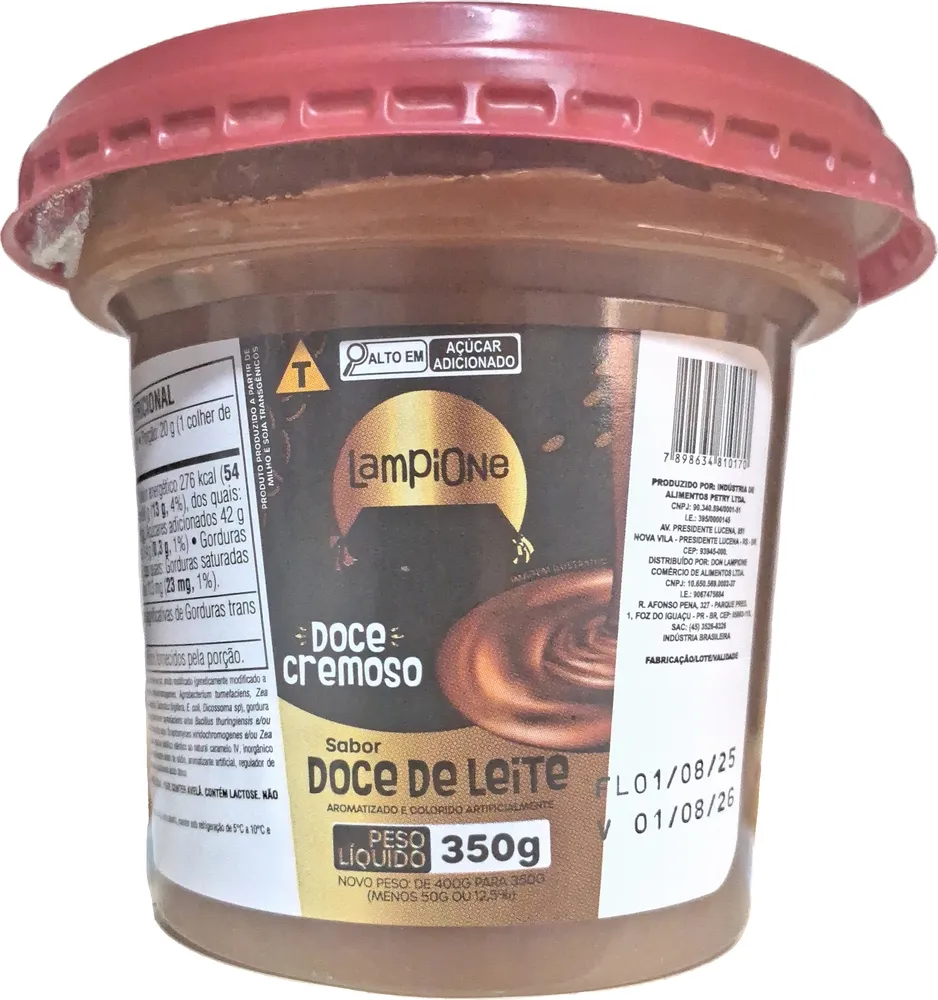 Doce cremoso sabor doce de leite