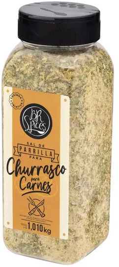 Sal De Parrilla Para Churrasco Br Spices Frasco 1,01kg