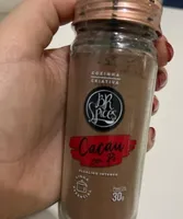 Cacau em pó em vidro