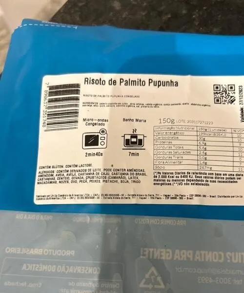 Risotto de palmito pupubha