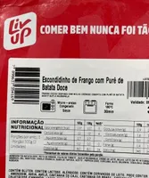 Escondidinho de frango com purê de batata doce