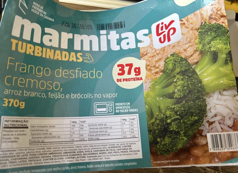 Frango desviado cremoso - Liv Up