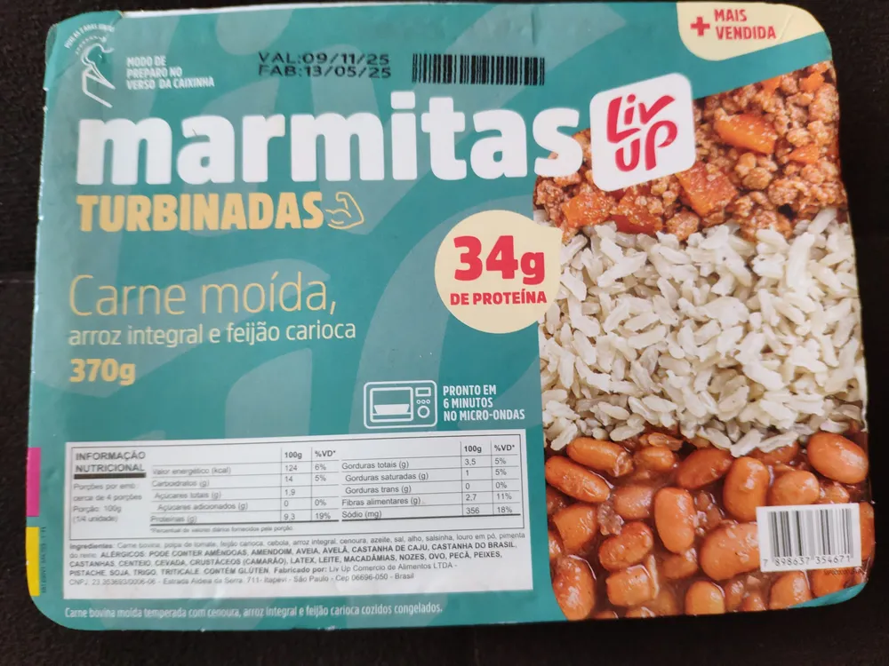 Carne Moída, Arroz Integral E Feijão Carioca