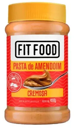 Pasta De Amendoim Cremosa Integral Fit Food Pote 450g