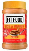 Pasta De Amendoim Cremosa Integral Fit Food Pote 450g