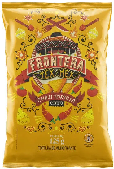 Tortilha Chips De Milho Picante Frontera Tex Mex Pacote 125g