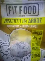 Biscoito de arroz integral + quinoa + linhaça