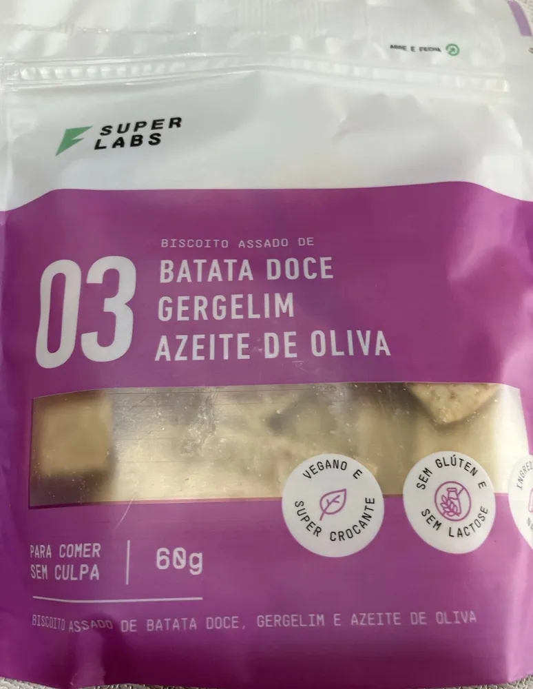 Biscoito Assado de Batata Doce