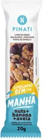 Barra De Nuts Banana E Aveia Zero Sódio Super Saúde Pinati Manhã Pacote 20g