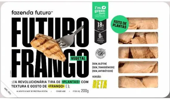 Tiras Frango Vegetal Fazenda Futuro 200g