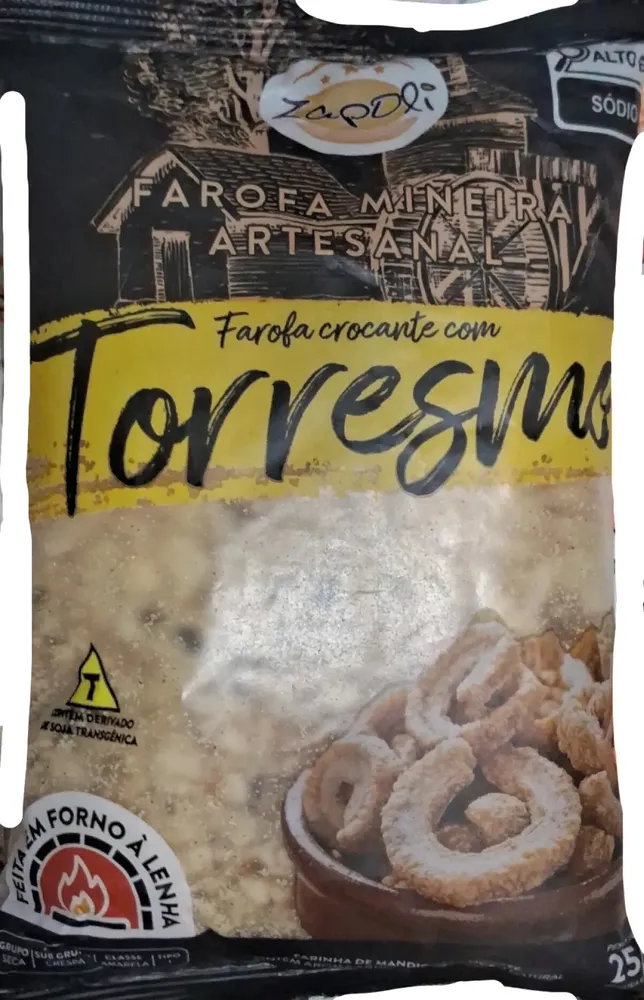 Farofa crocante com torresmo