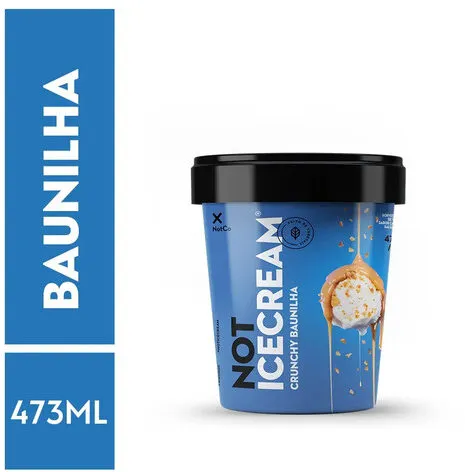 Sorvete à Base De Vegetais Crunchy Baunilha Not Pote 473ml