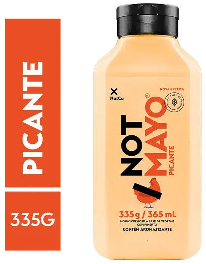 Molho Cremoso à Base De Vegetais Picante Not Squeeze 335g