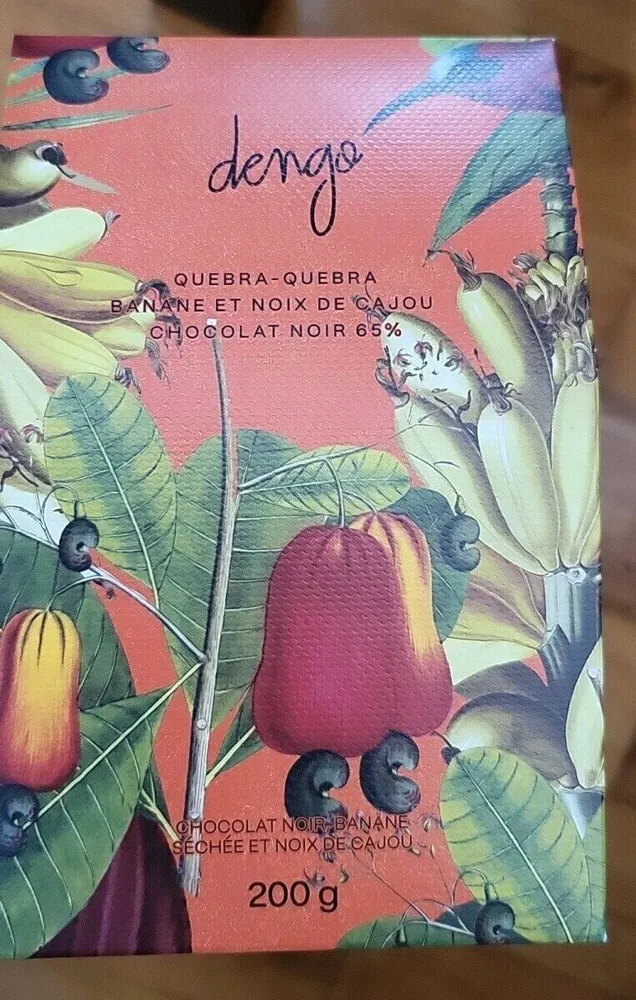 Chocolat noir banane et noix de cajou