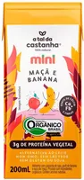 Bebida à Base De Castanha De Caju Orgânica Maçã E Banana A Tal Da Castanha Mini Caixa 200ml