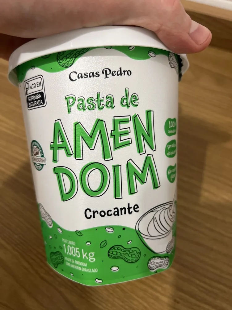 pasta de amendoim crocante