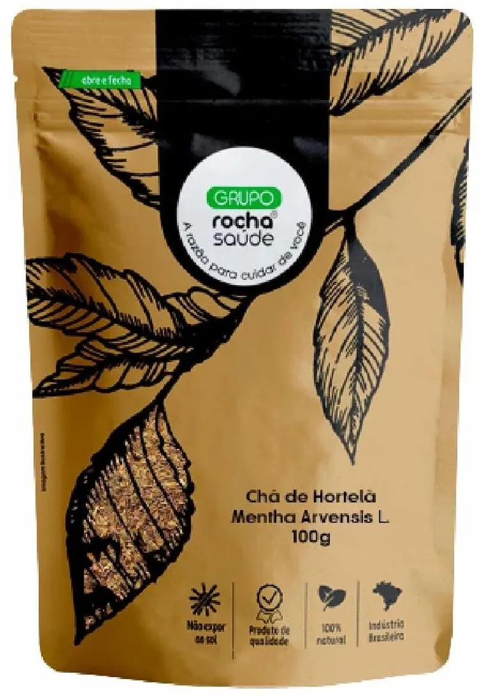 GRUPO ROCHA SAÚDE Chá de Hortelã Mentha Arvensis L. Grupo Rocha Saúde