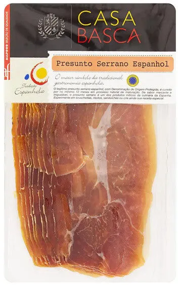 Presunto Serrano Espanhol Fatiado Casa Basca 100g