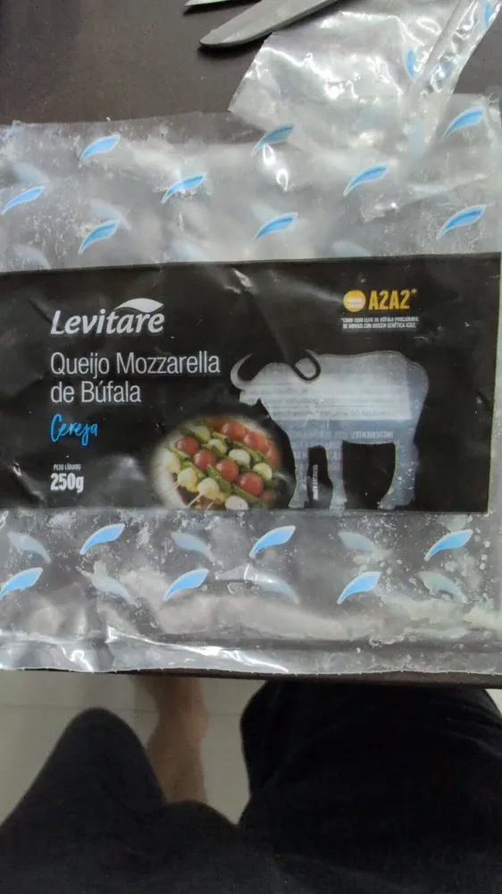 Queijo Mussarela De Búfala Cereja Levitare 250g