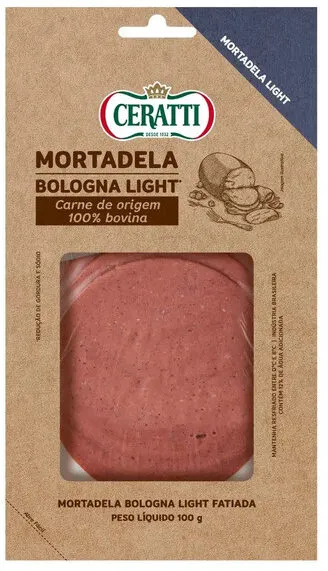 Mortadela Bovina Fatiada Light Ceratti 100g