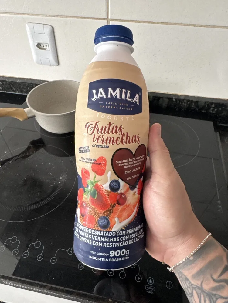 Iogurte de frutas vermelhas