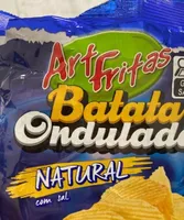 Batata ondulada natural com sal