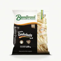 Batata Pré Frita Ondulada Congelada Bem Brasil Pacote 1,05kg