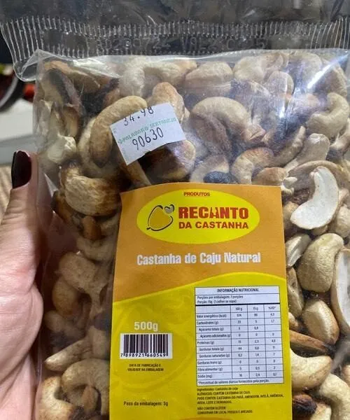 Castanha de caju natural