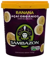 Açaí Com Guaraná Orgânico Banana Sambazon Pote 900ml
